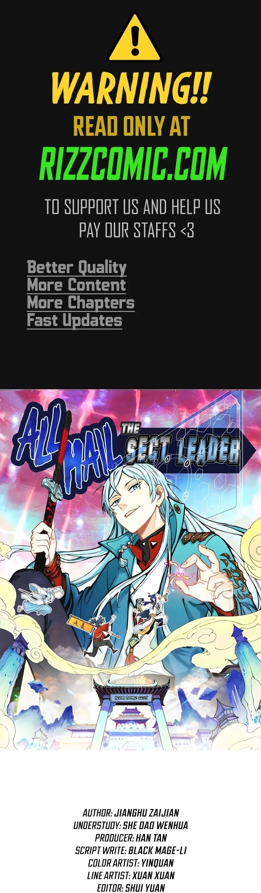 Read All Hail the Sect Leader EN Manga Online