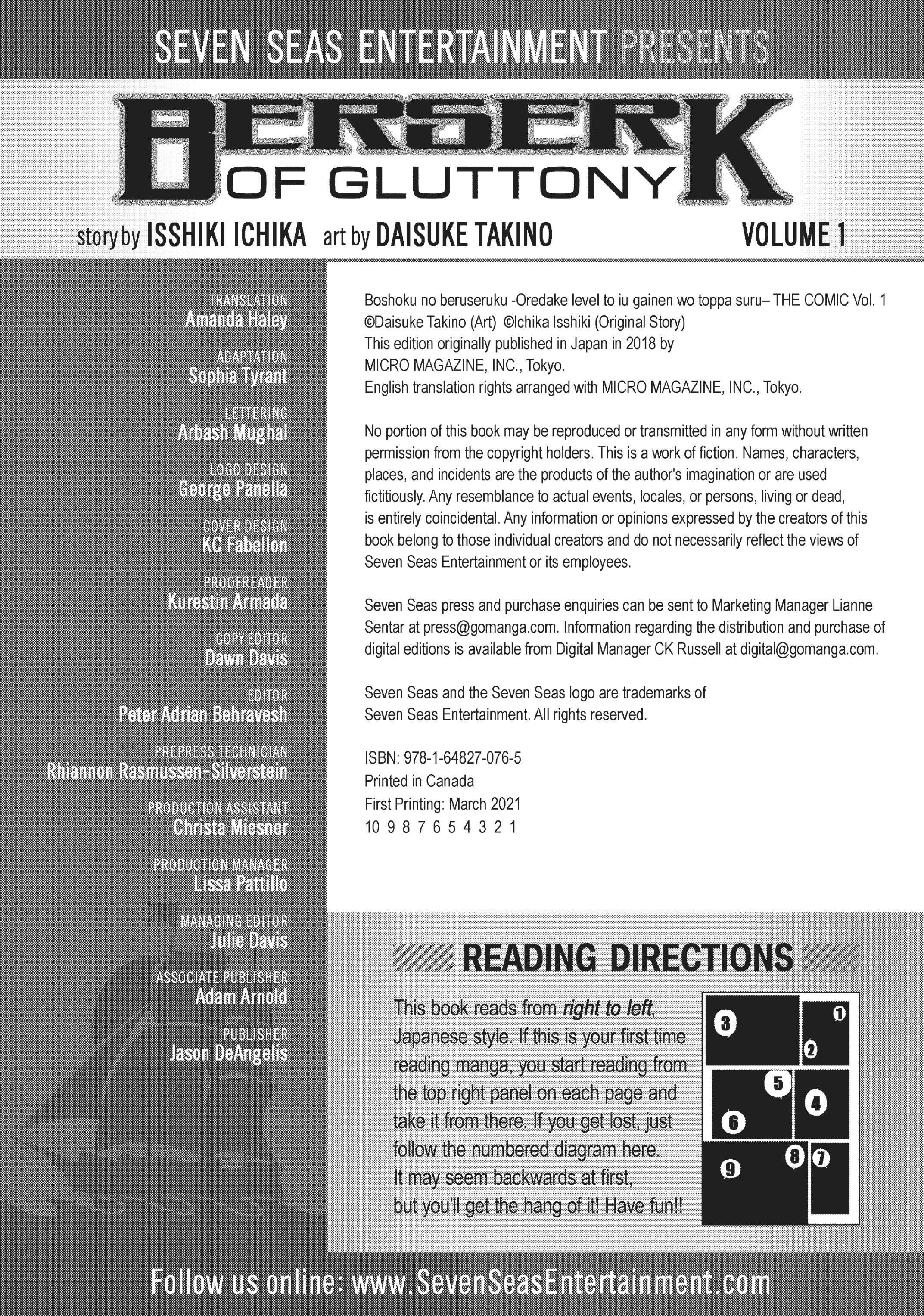 Read Berserk Of Gluttony EN Manga Online