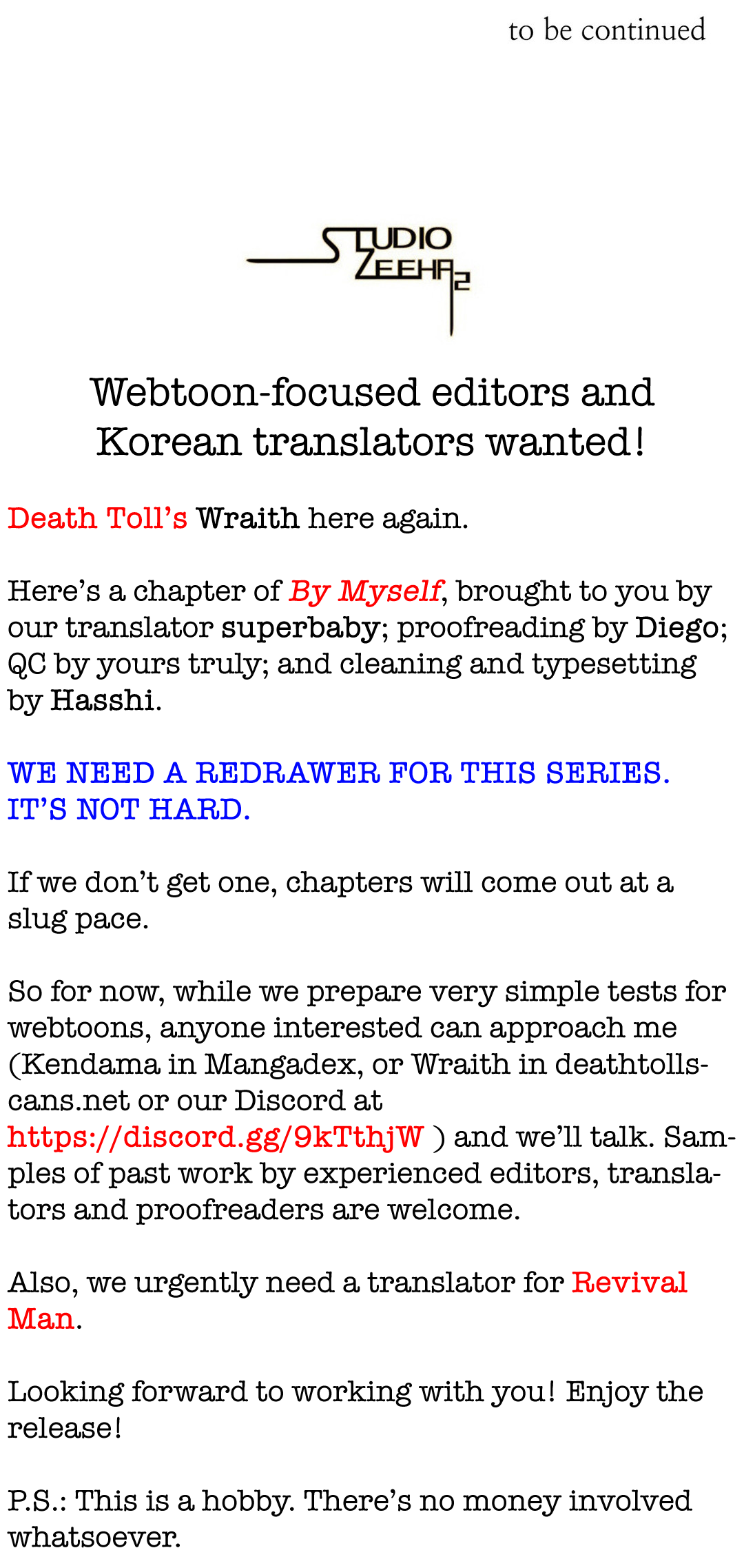 Read By Myself EN Manga Online
