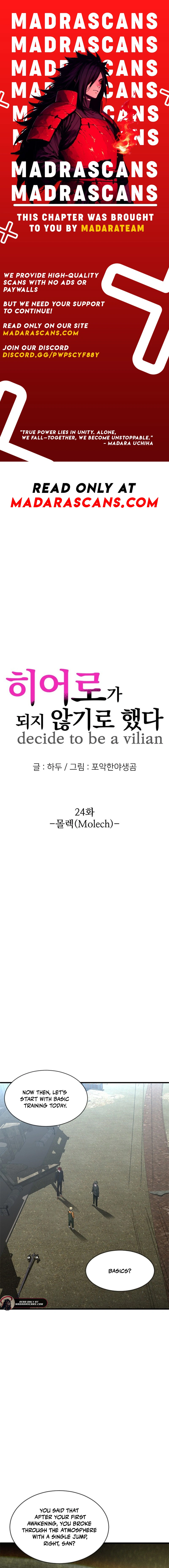 Read Decide to Be a Villain EN Manga Online