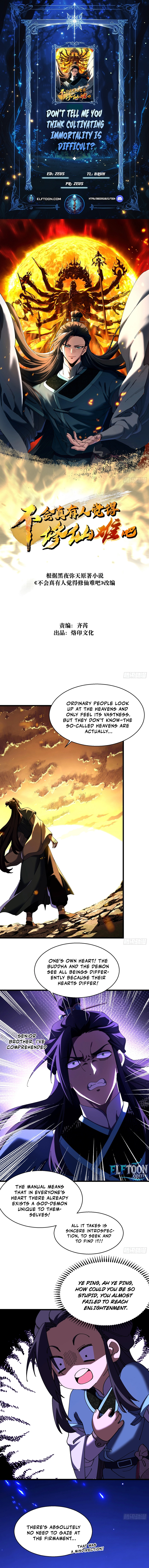 Read Don’t Tell Me You Think Cultivating Immortality Is Difficult EN Manga Online
