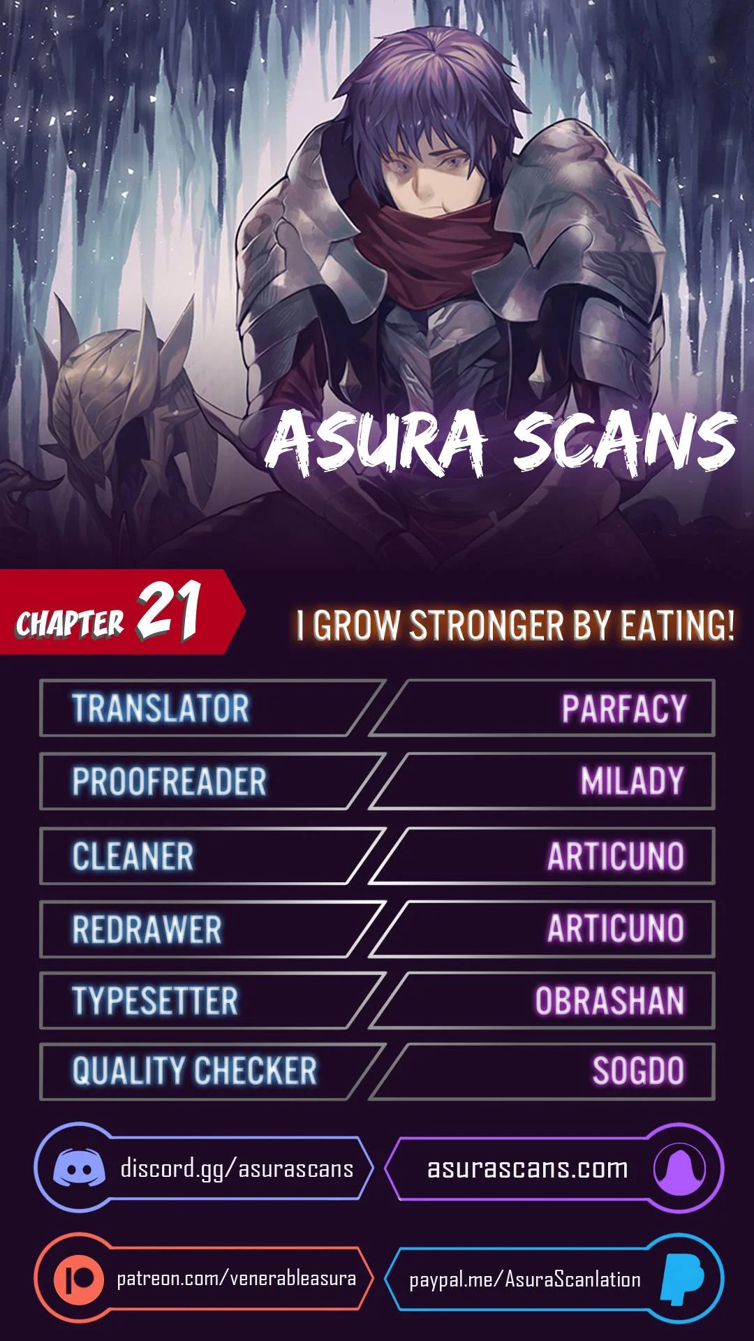Read I Grow Stronger By Eating EN Manga Online