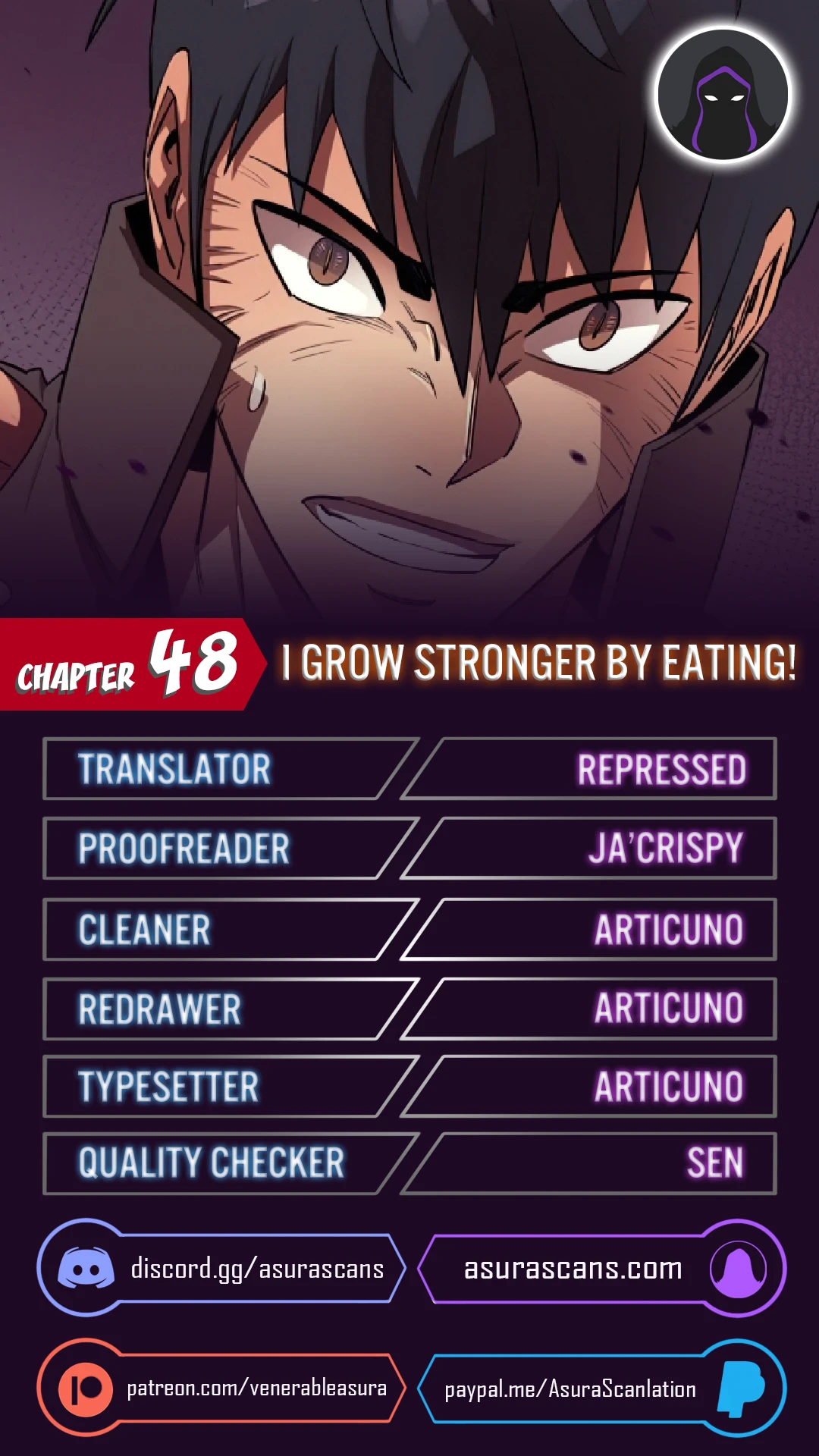 Read I Grow Stronger By Eating EN Manga Online