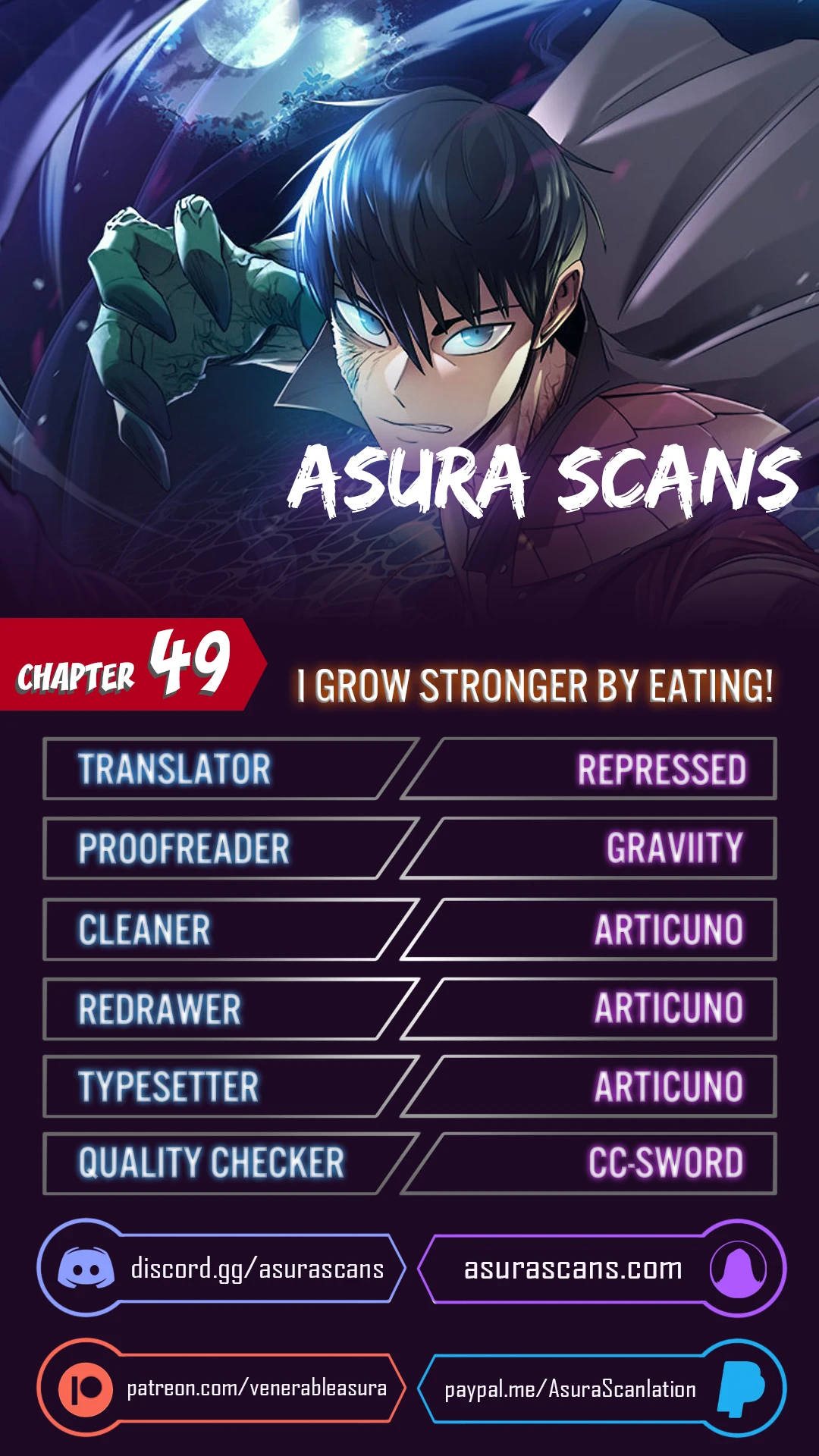 Read I Grow Stronger By Eating EN Manga Online