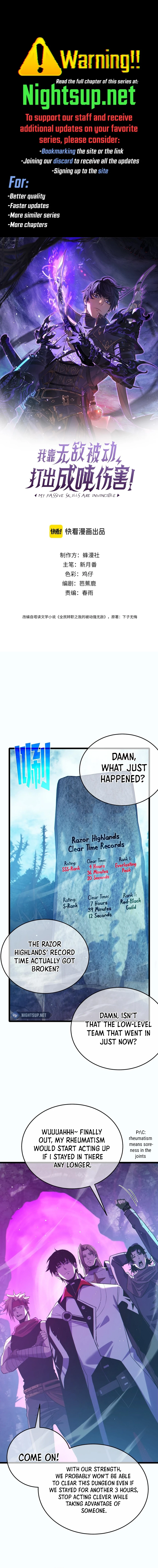 Read I Rely on My Invincibility to Deal Tons of Damage Passively EN Manga Online