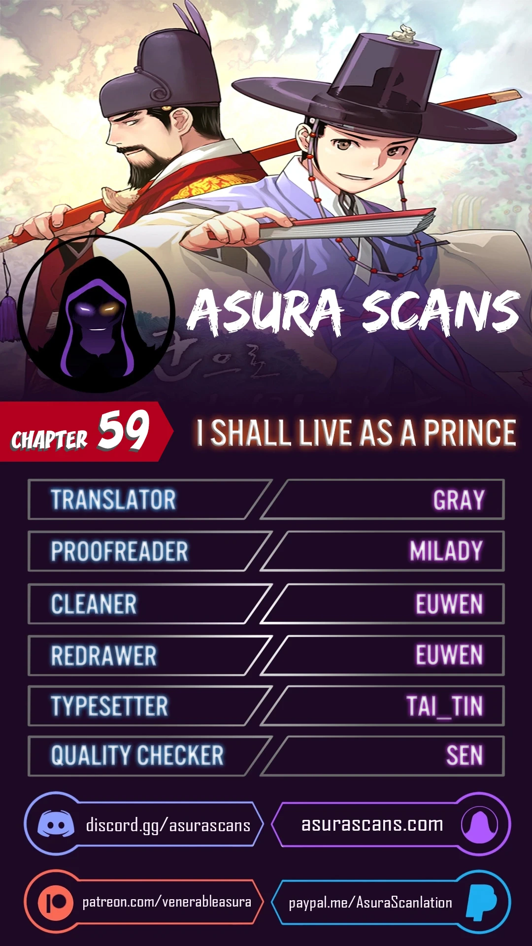 Read I Shall Live As A Prince EN Manga Online