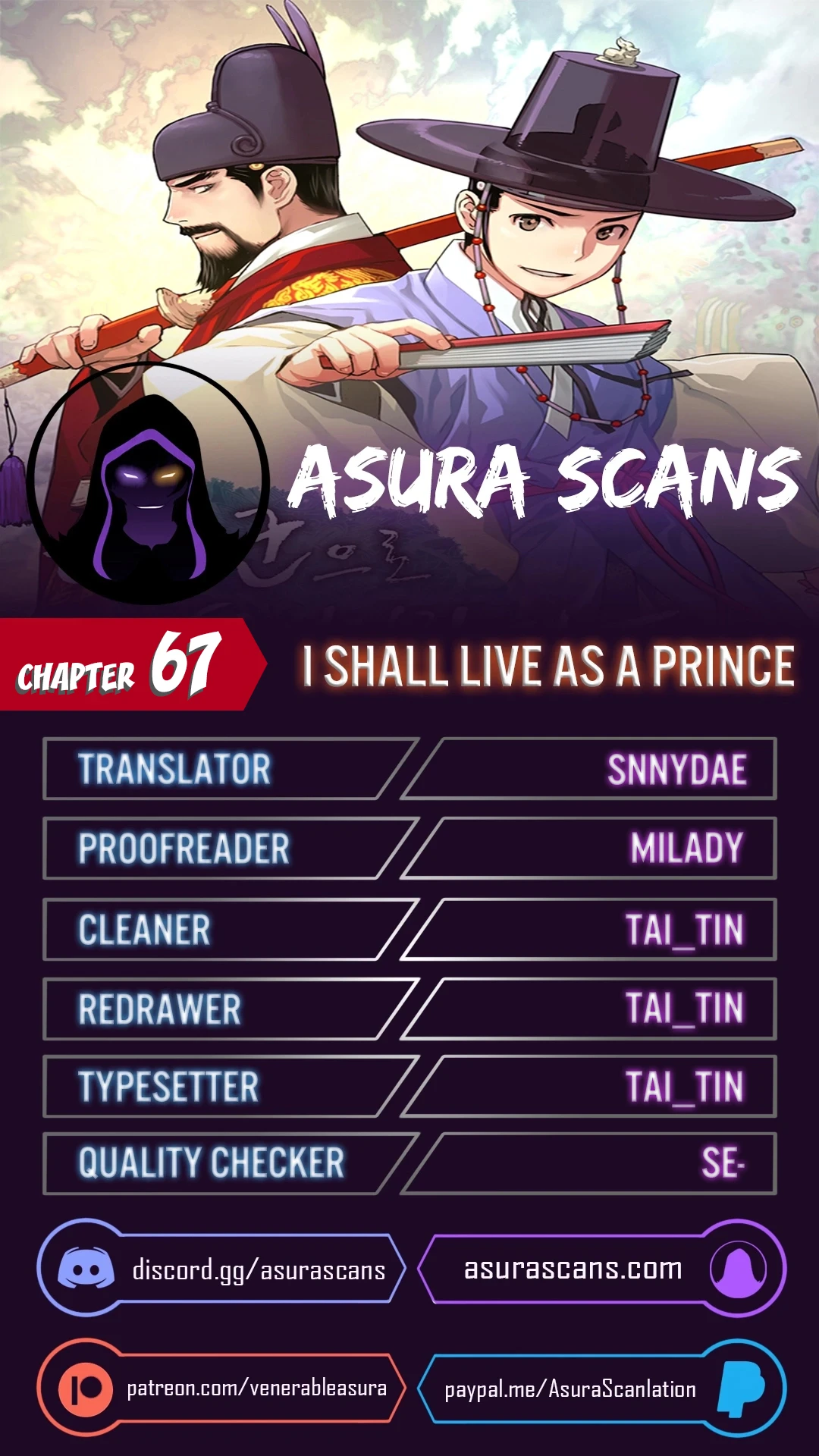 Read I Shall Live As A Prince EN Manga Online