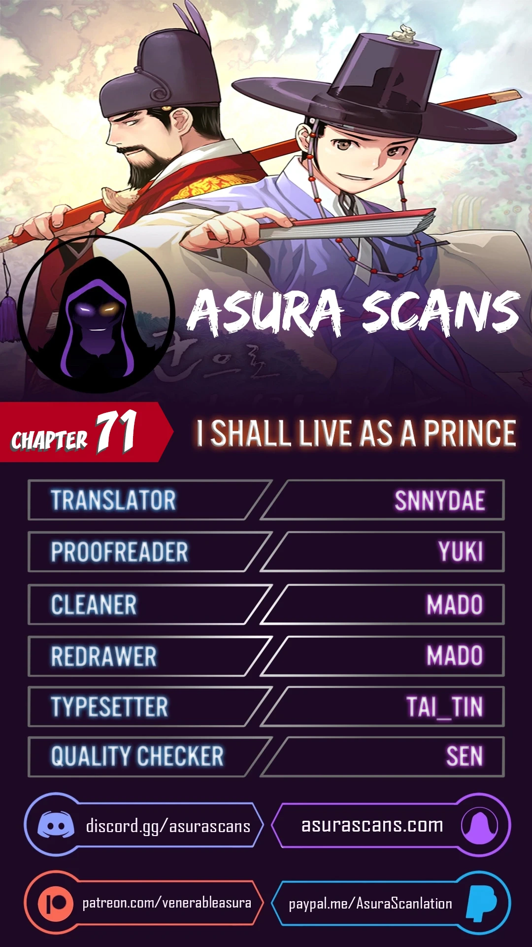 Read I Shall Live As A Prince EN Manga Online