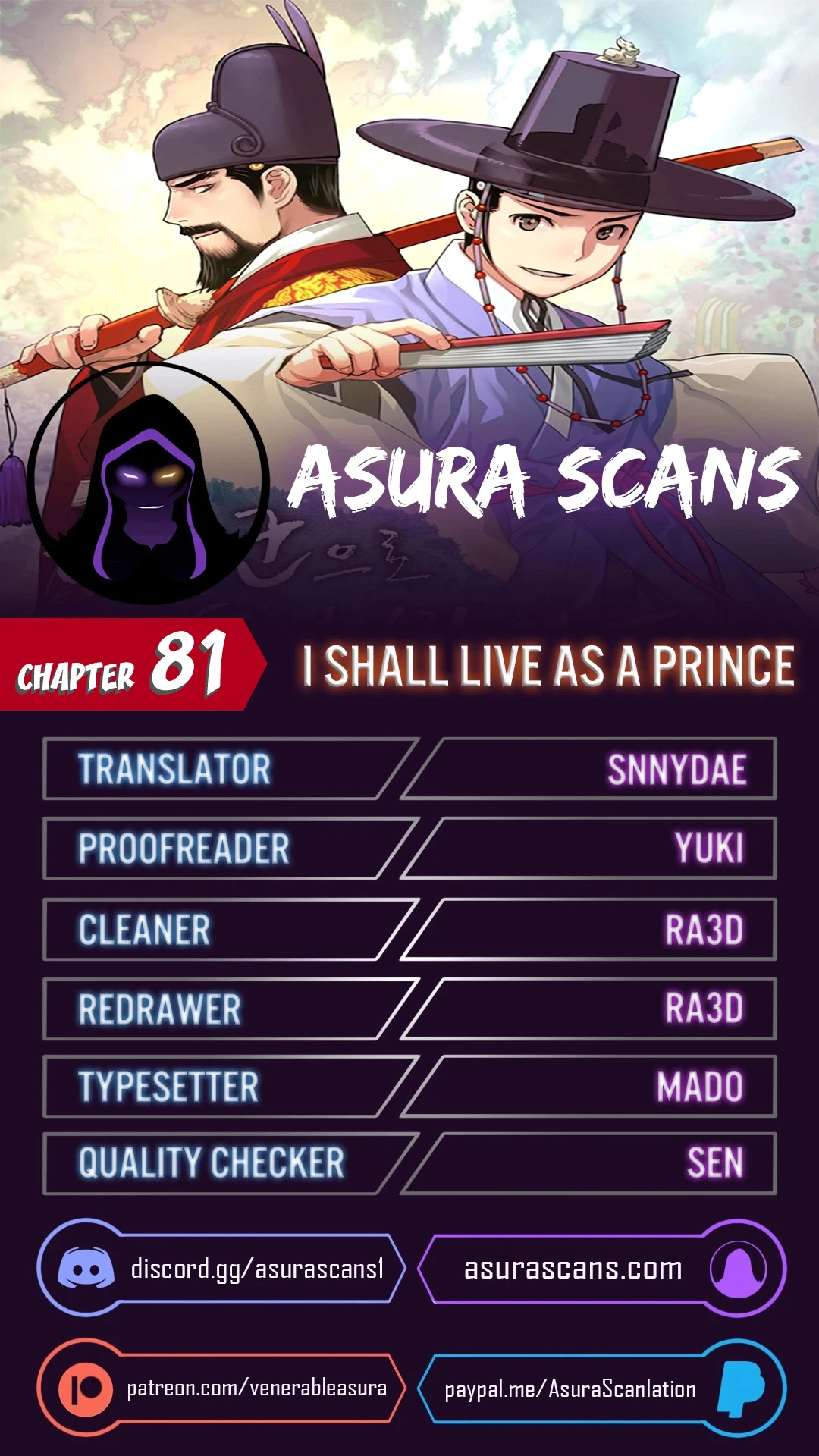 Read I Shall Live As A Prince EN Manga Online