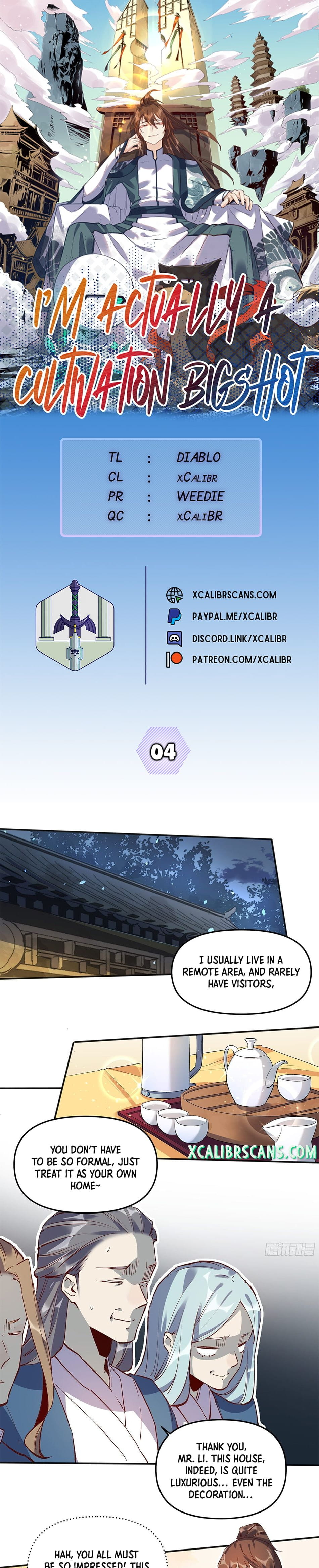 Read I’m Actually a Cultivation Bigshot EN Manga Online