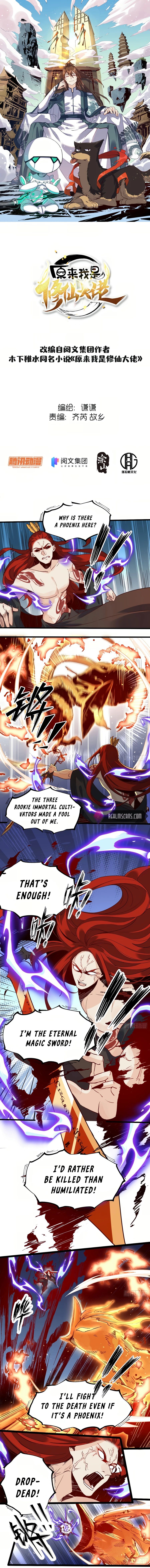 Read I’m Actually a Cultivation Bigshot EN Manga Online