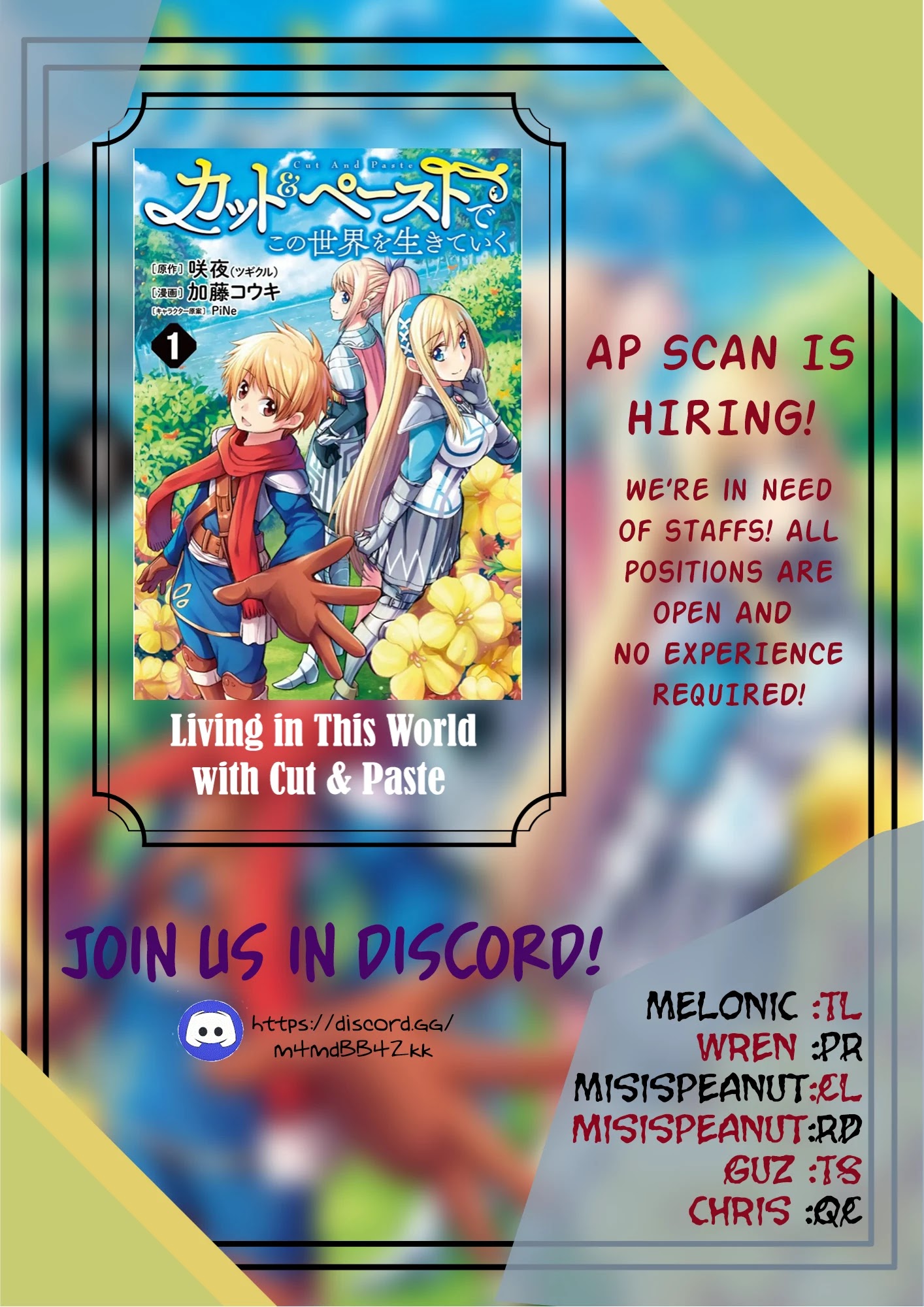 Read Living in This World With Cut & Paste EN Manga Online