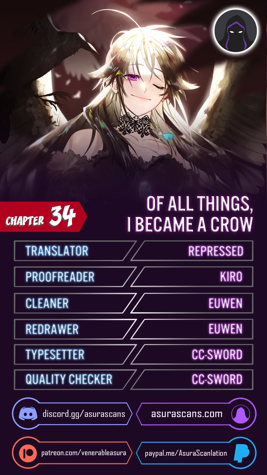 Read Of All Things I Became A Crow EN Manga Online
