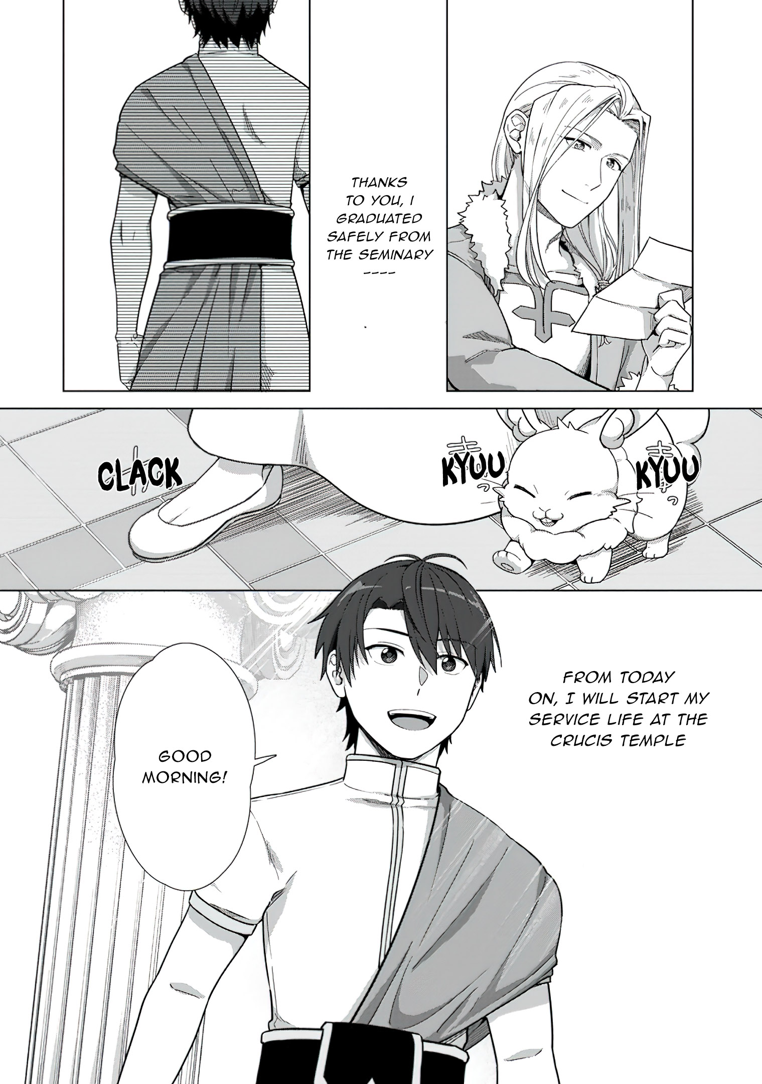 Read Tenshoku No Shinden O Hirakimashita EN Manga Online