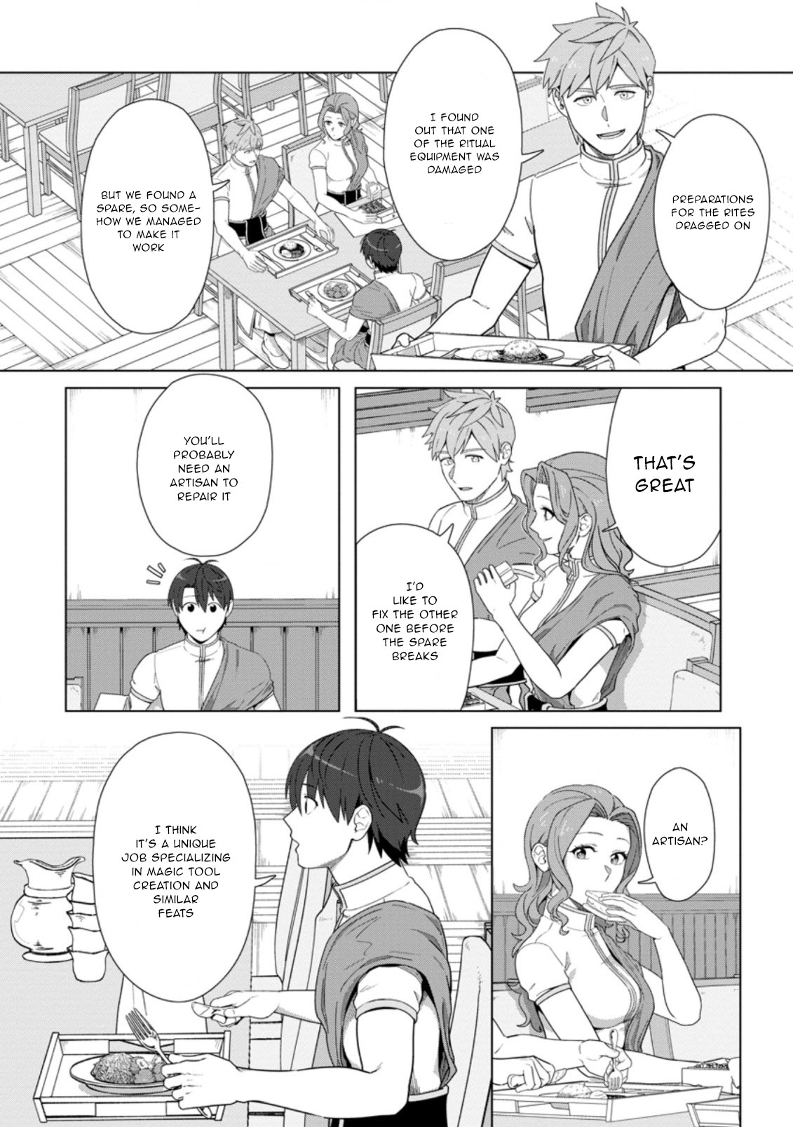 Read Tenshoku No Shinden O Hirakimashita EN Manga Online