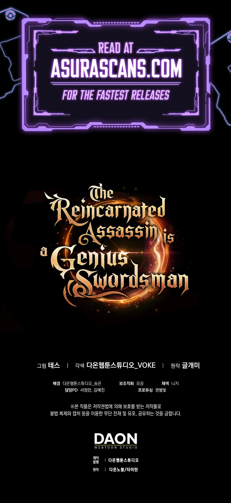 Read The Reincarnated Assassin Is A Genius Swordsman EN Manga Online