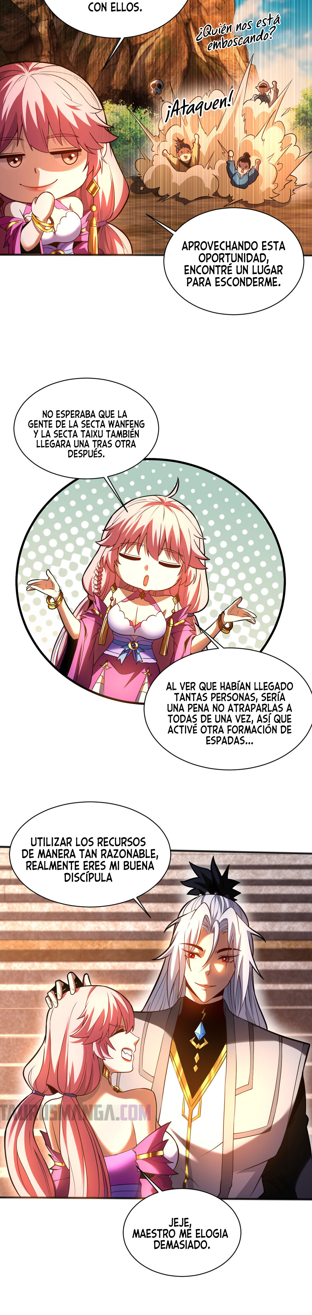 Read ¡Mientras mis discípulos se matan entrenando, yo me relajo! ES Manga Online