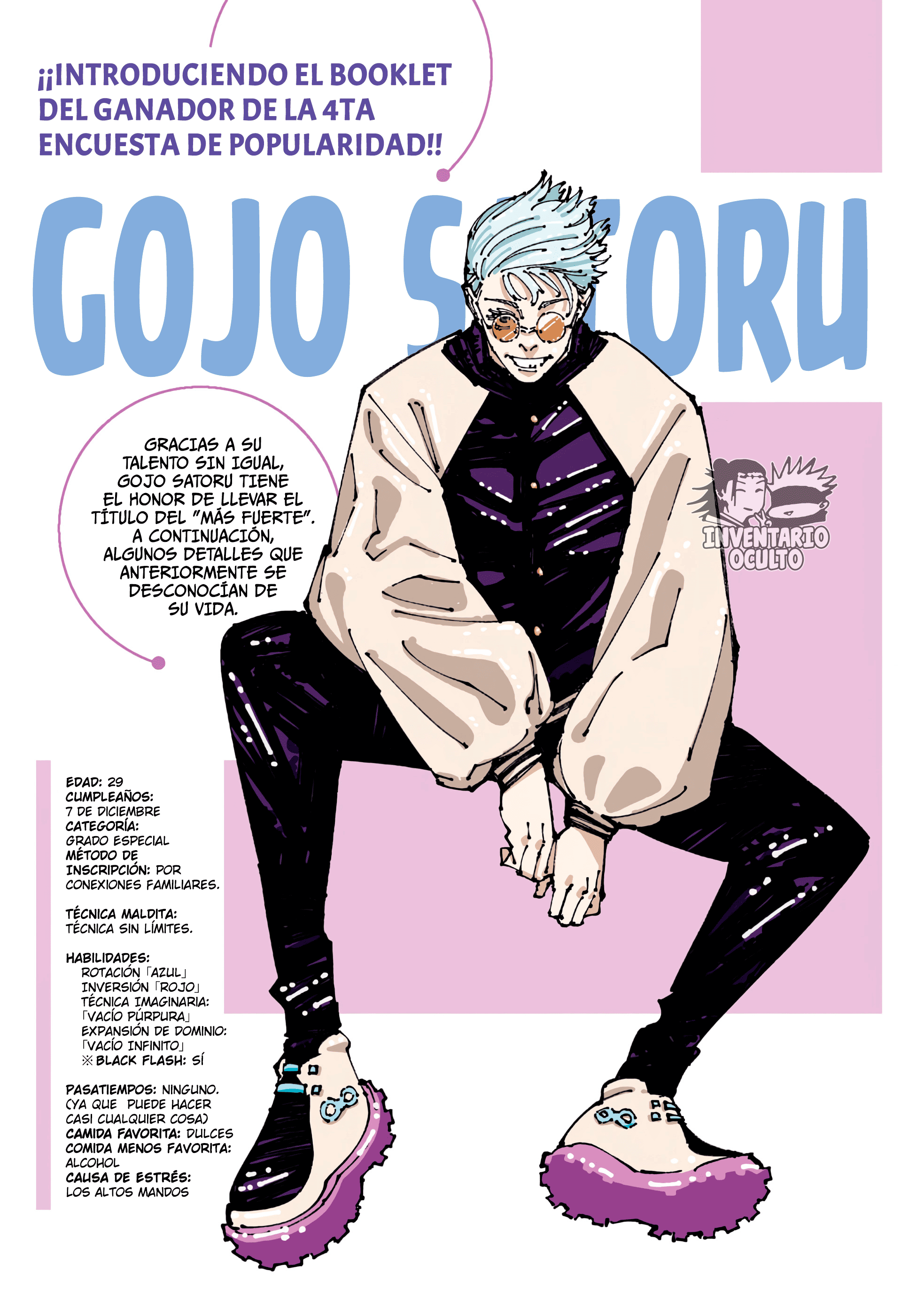 Read SATORU GOJO – Official Booklet ES Manga Online