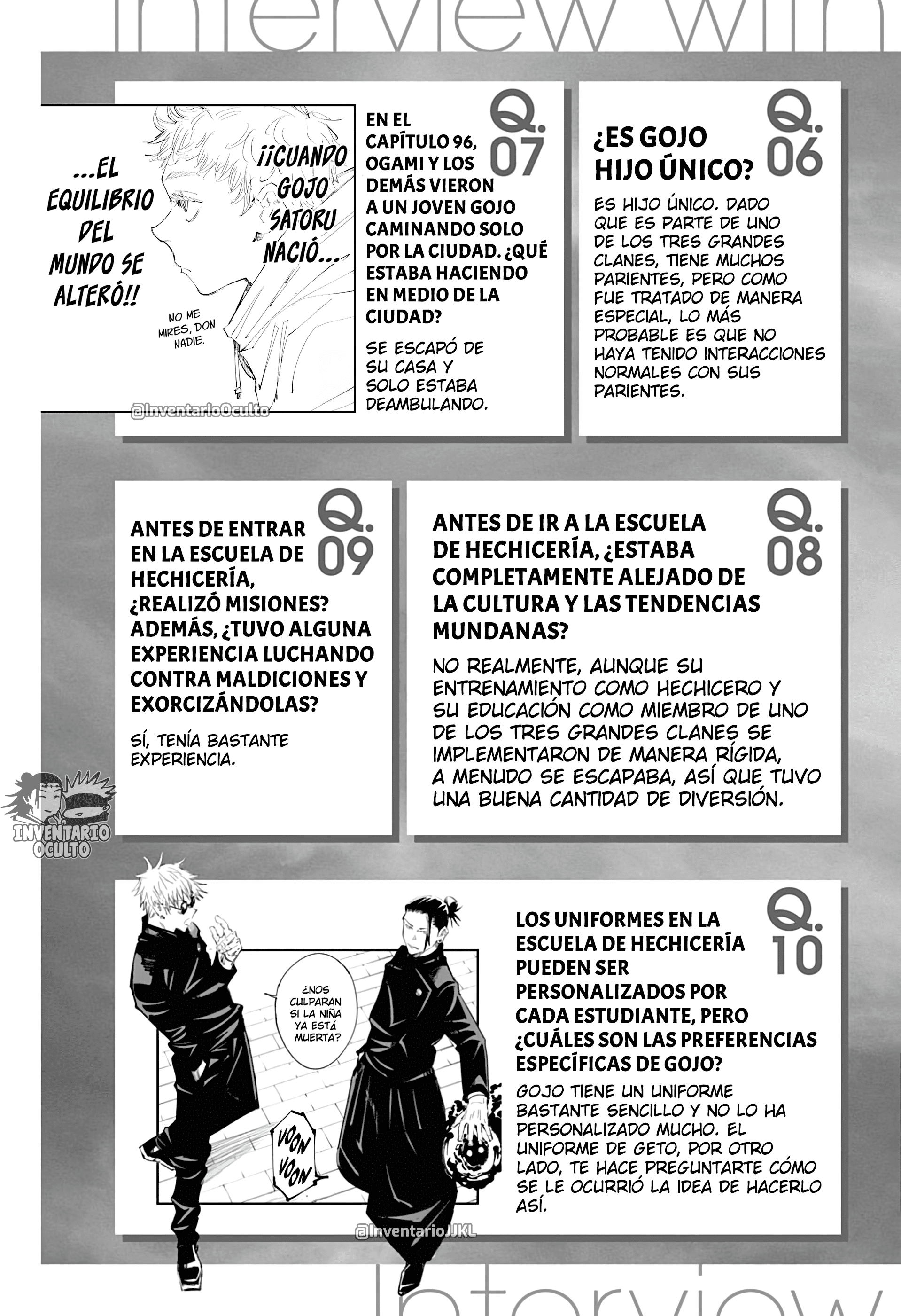 Read SATORU GOJO – Official Booklet ES Manga Online