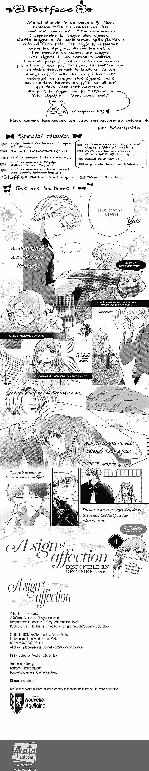 Read A Sign of Affection FR Manga Online