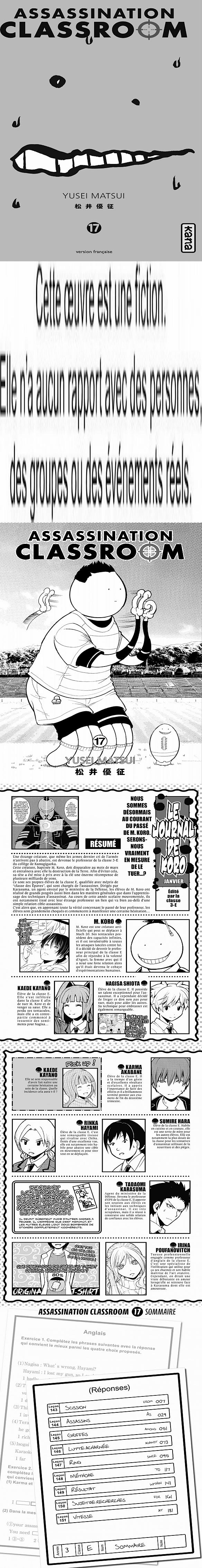 Read Assassination Classroom FR Manga Online