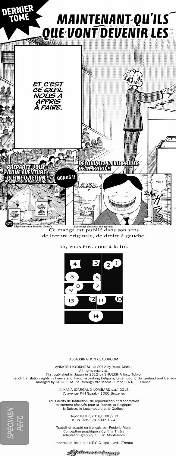 Read Assassination Classroom FR Manga Online