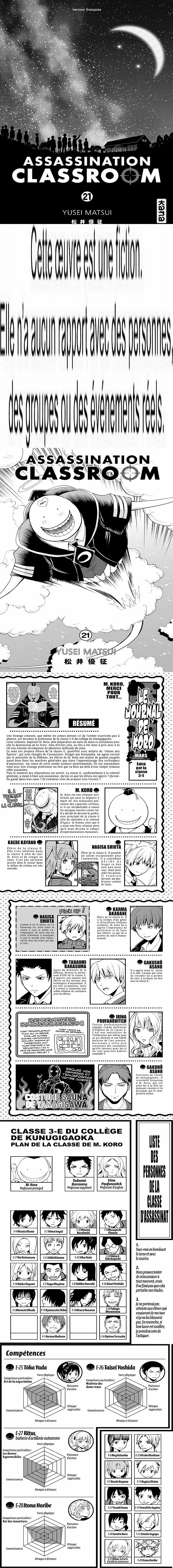 Read Assassination Classroom FR Manga Online