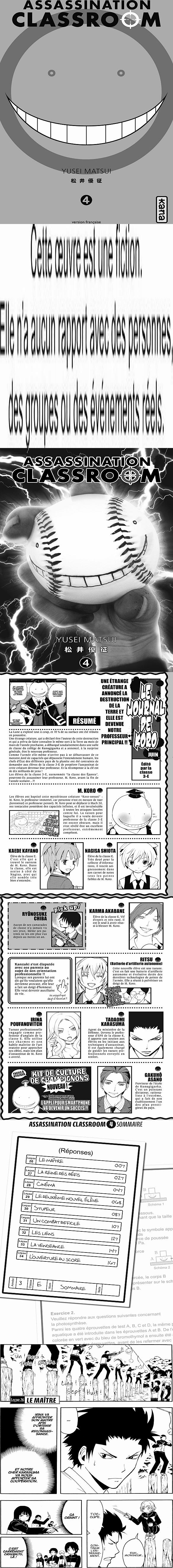 Read Assassination Classroom FR Manga Online