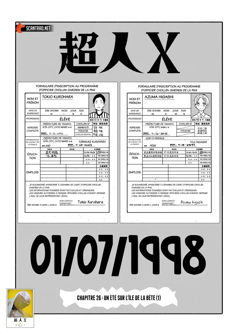 Read Choujin X FR Manga Online