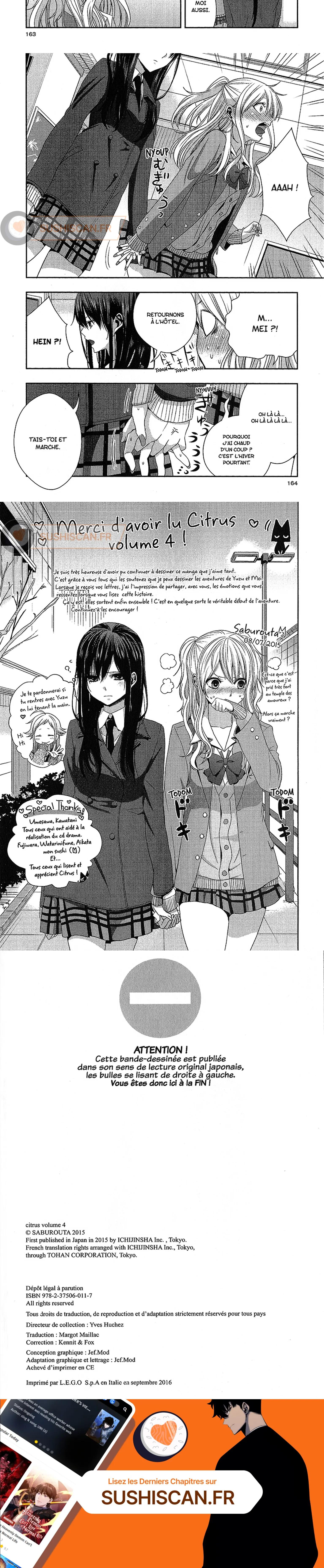 Read Citrus FR Manga Online