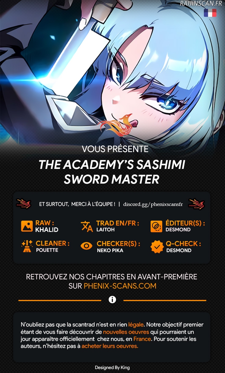 Read Conquering the Academy with Just a Sashimi Knife FR Manga Online