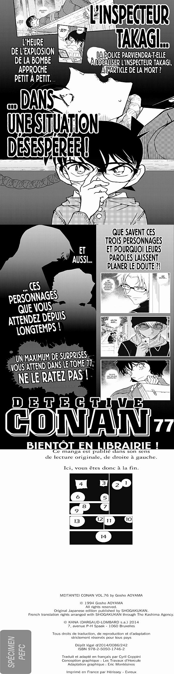 Read Detective Conan FR Manga Online