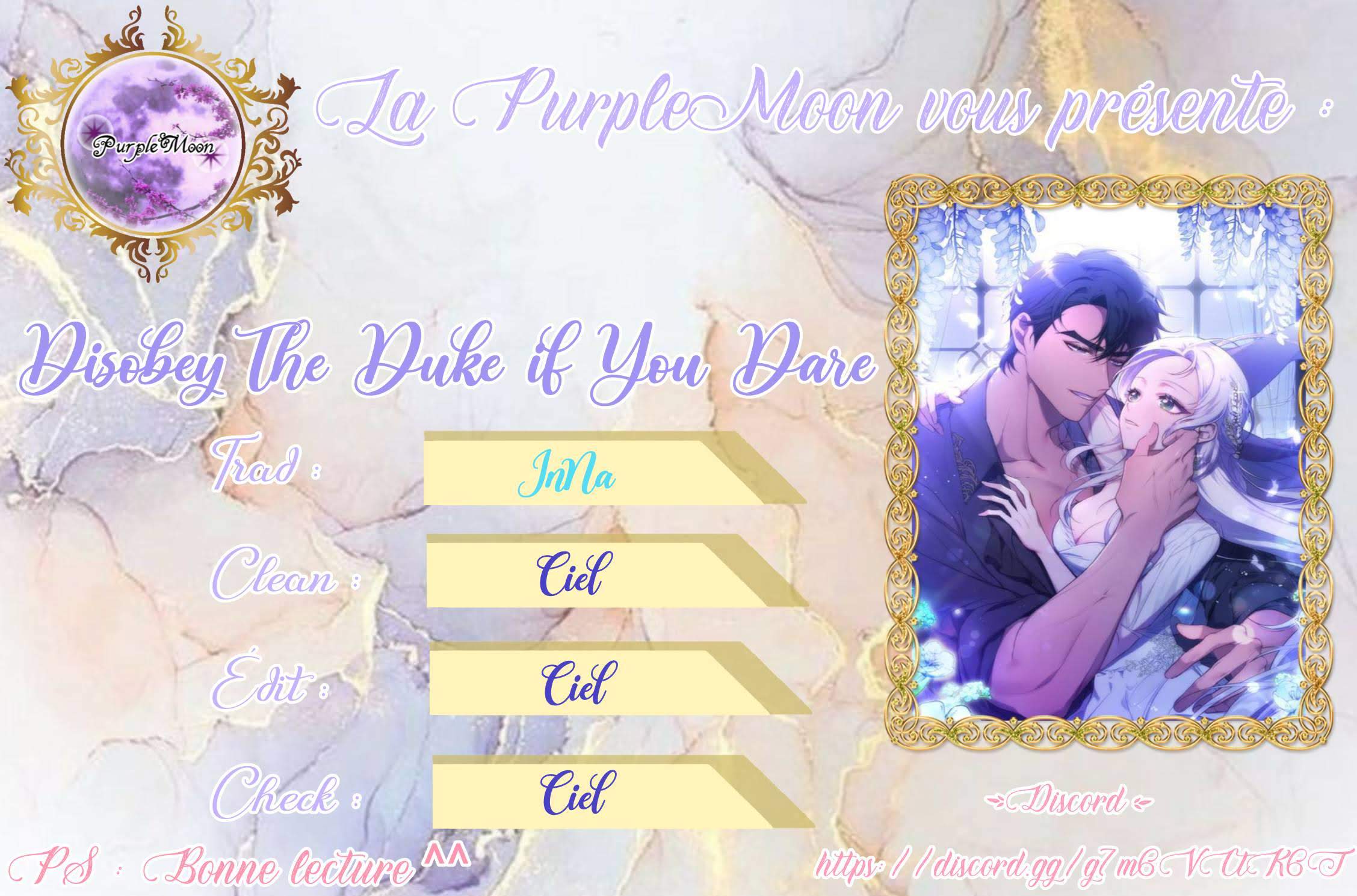 Read Disobey the Duke if You Dare FR Manga Online