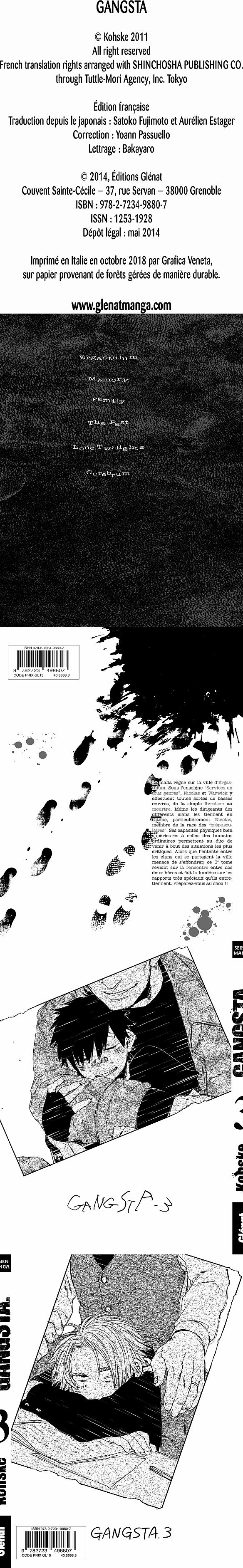 Read Gangsta FR Manga Online