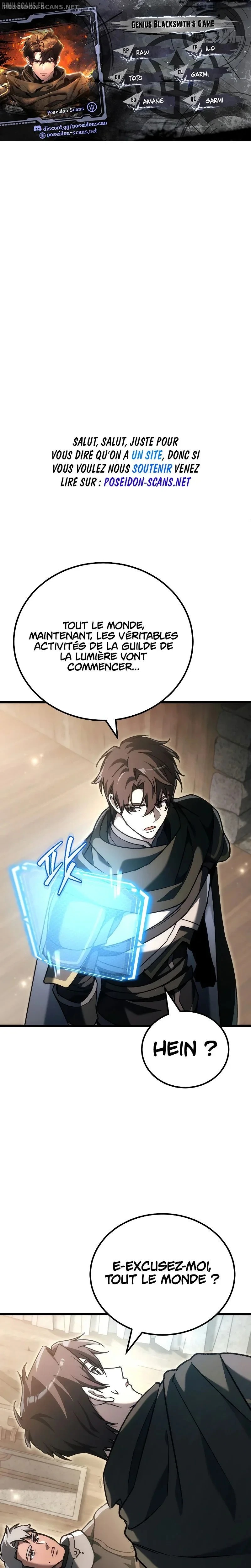 Read Genius Blacksmith s Game FR Manga Online