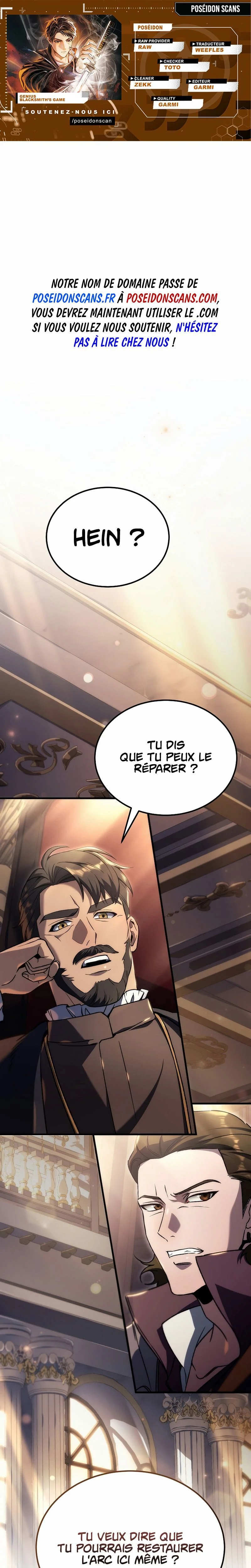Read Genius Blacksmith s Game FR Manga Online
