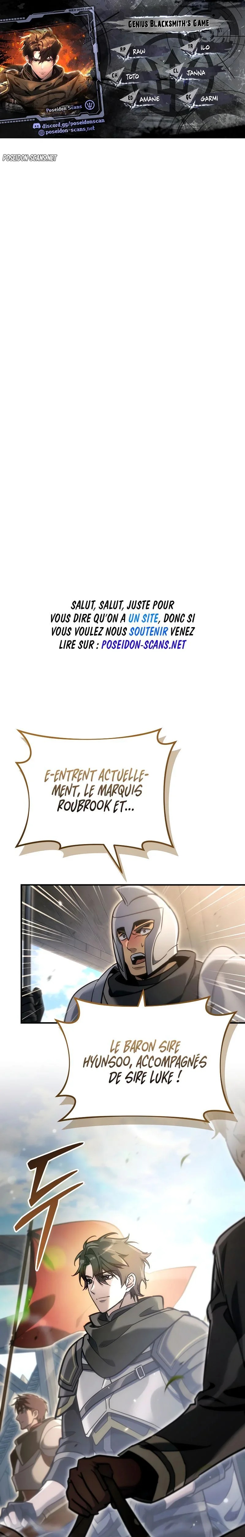 Read Genius Blacksmith s Game FR Manga Online