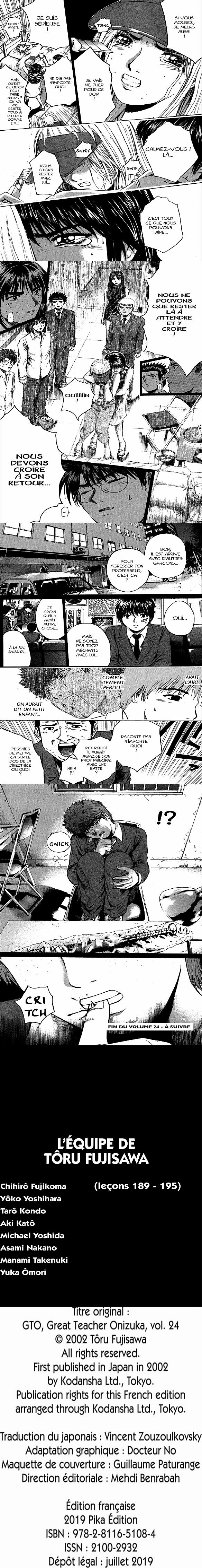Read Great Teacher Onizuka FR Manga Online