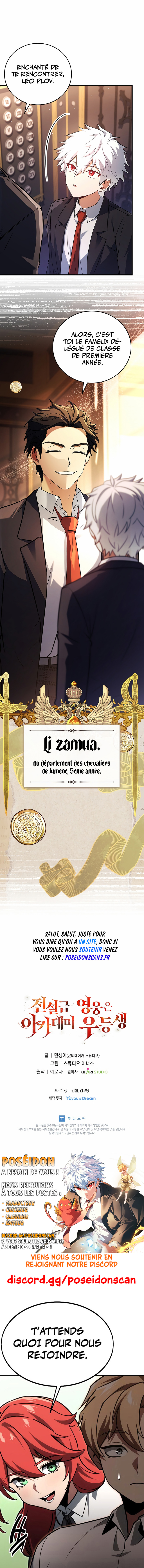 Read The Legendary Hero is an Academy Honors Student FR Manga Online