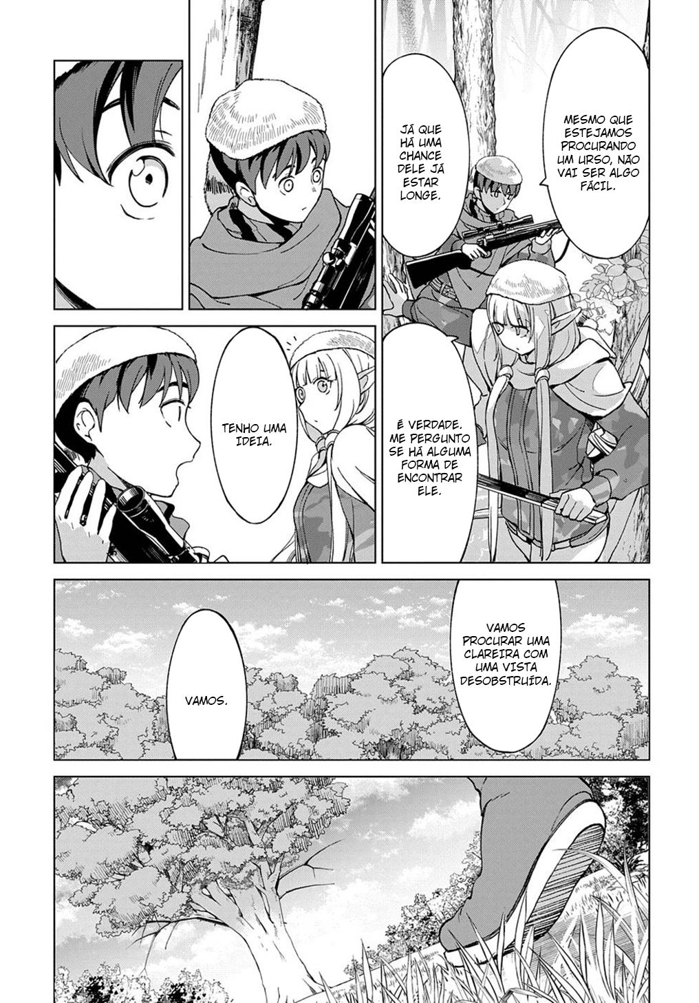 Read Hokkaido no Geneki Hunter ga Isekai ni Hourikoma Rete Mita Elf Yome to Meguru Isekai Shuryou Life (PT-BR) PT Manga Online