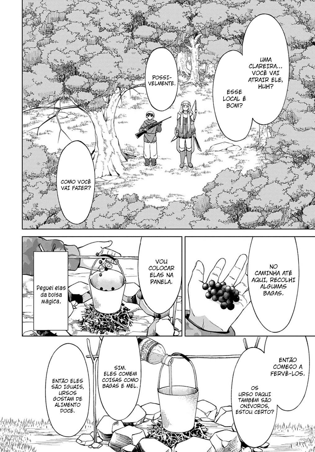 Read Hokkaido no Geneki Hunter ga Isekai ni Hourikoma Rete Mita Elf Yome to Meguru Isekai Shuryou Life (PT-BR) PT Manga Online