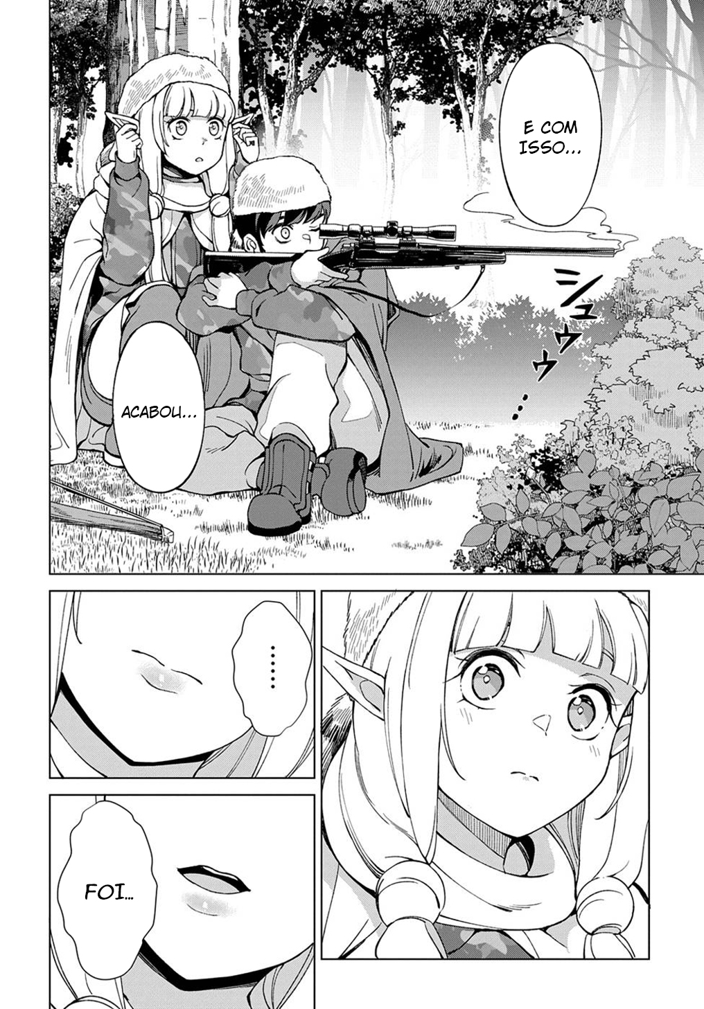 Read Hokkaido no Geneki Hunter ga Isekai ni Hourikoma Rete Mita Elf Yome to Meguru Isekai Shuryou Life (PT-BR) PT Manga Online