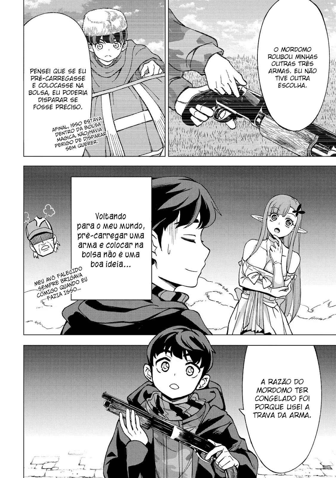Read Hokkaido no Geneki Hunter ga Isekai ni Hourikoma Rete Mita Elf Yome to Meguru Isekai Shuryou Life (PT-BR) PT Manga Online