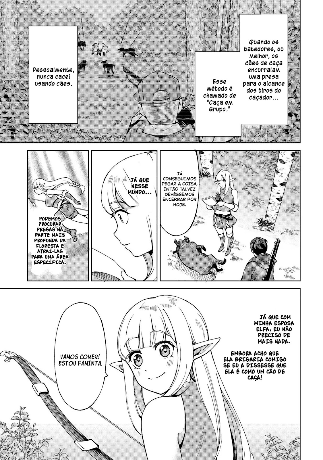 Read Hokkaido no Geneki Hunter ga Isekai ni Hourikoma Rete Mita Elf Yome to Meguru Isekai Shuryou Life (PT-BR) PT Manga Online