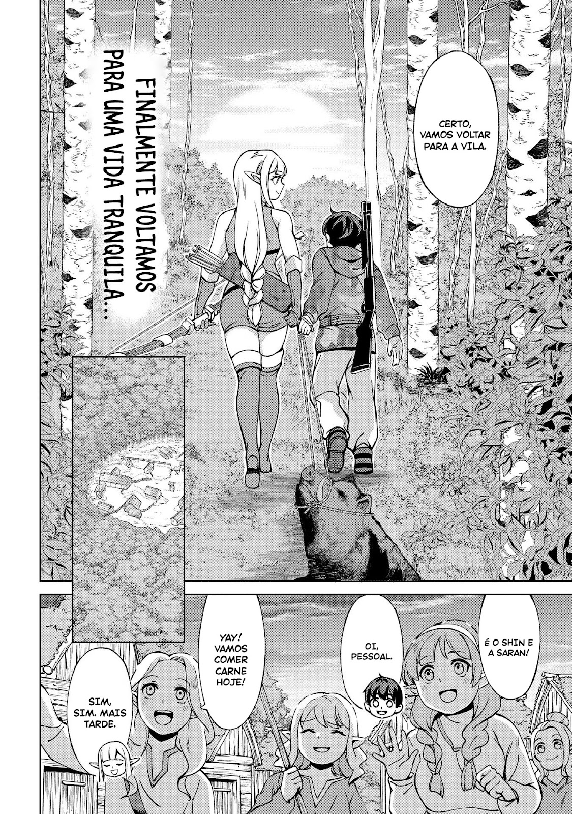 Read Hokkaido no Geneki Hunter ga Isekai ni Hourikoma Rete Mita Elf Yome to Meguru Isekai Shuryou Life (PT-BR) PT Manga Online