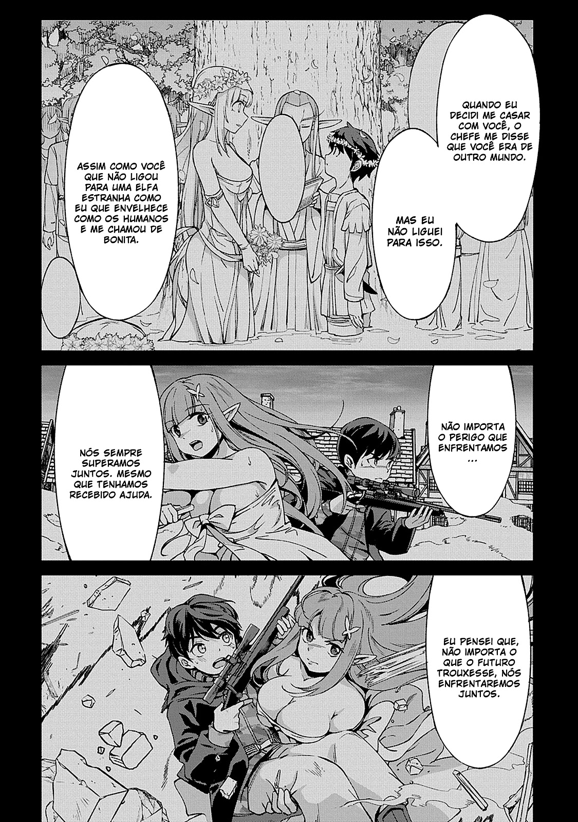 Read Hokkaido no Geneki Hunter ga Isekai ni Hourikoma Rete Mita Elf Yome to Meguru Isekai Shuryou Life (PT-BR) PT Manga Online