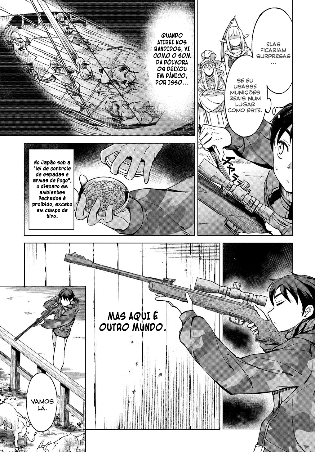 Read Hokkaido no Geneki Hunter ga Isekai ni Hourikoma Rete Mita Elf Yome to Meguru Isekai Shuryou Life (PT-BR) PT Manga Online