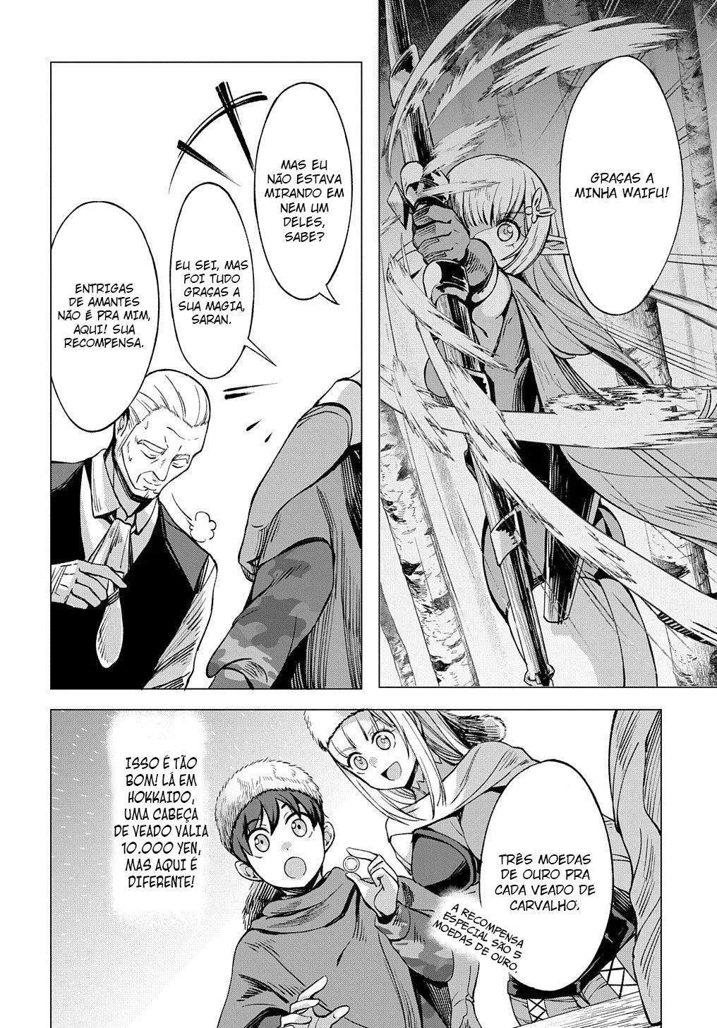 Read Hokkaido no Geneki Hunter ga Isekai ni Hourikoma Rete Mita Elf Yome to Meguru Isekai Shuryou Life (PT-BR) PT Manga Online