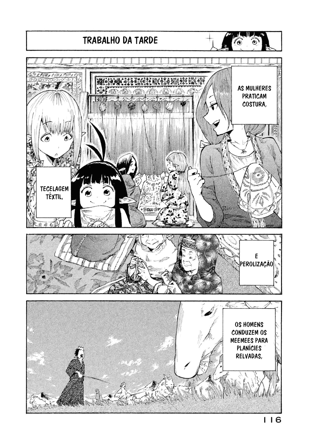 Read Mazumeshi Elf to Yuubokugurashi (PT-BR) PT Manga Online
