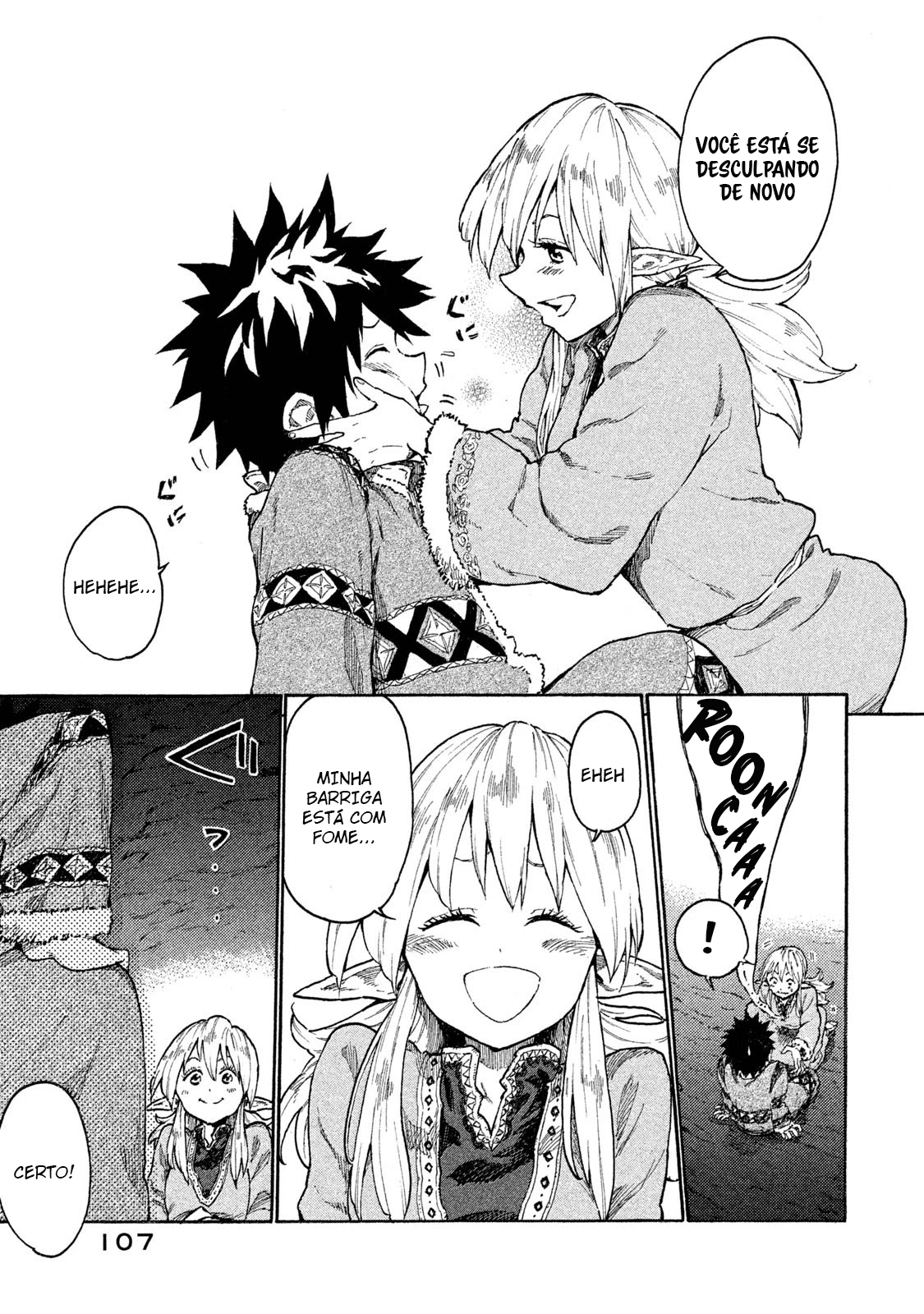 Read Mazumeshi Elf to Yuubokugurashi (PT-BR) PT Manga Online